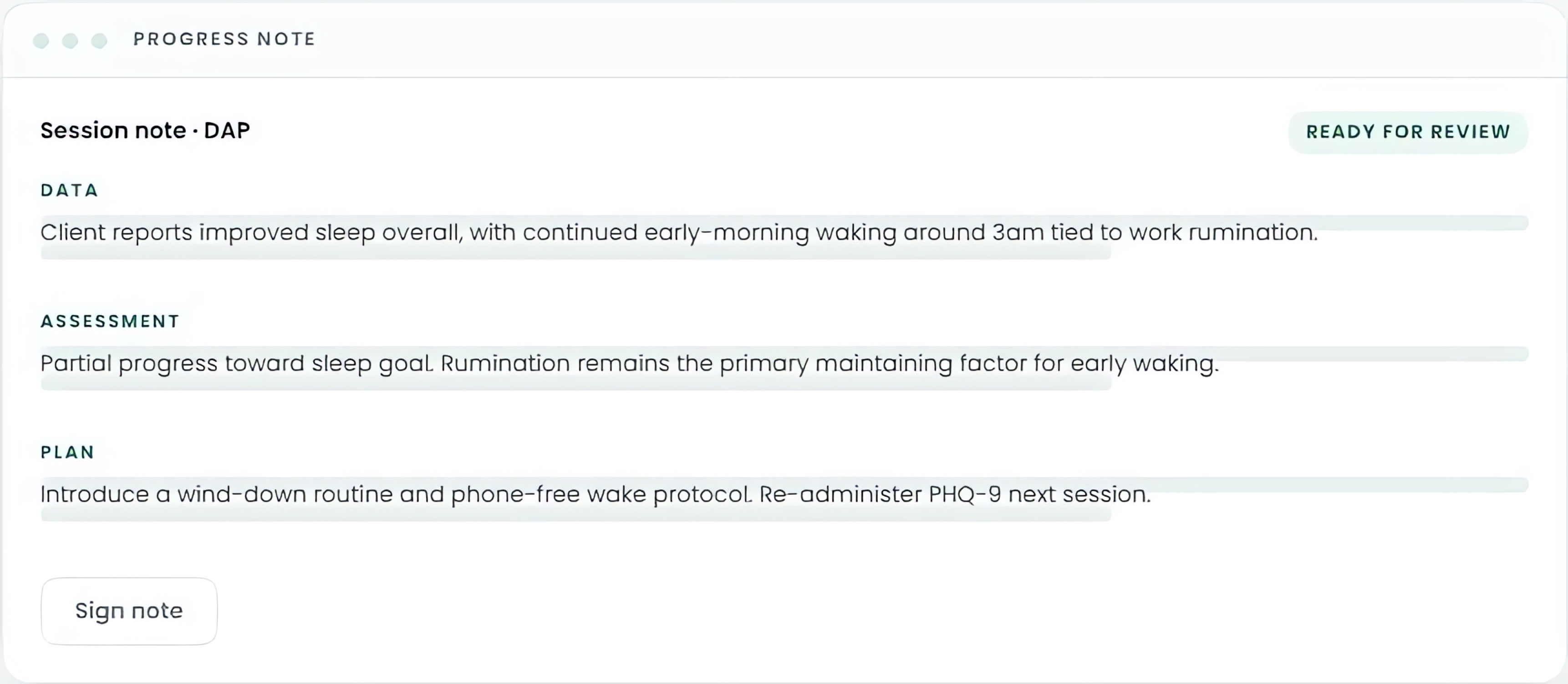 AI note taking, shown in Keep Your EHR